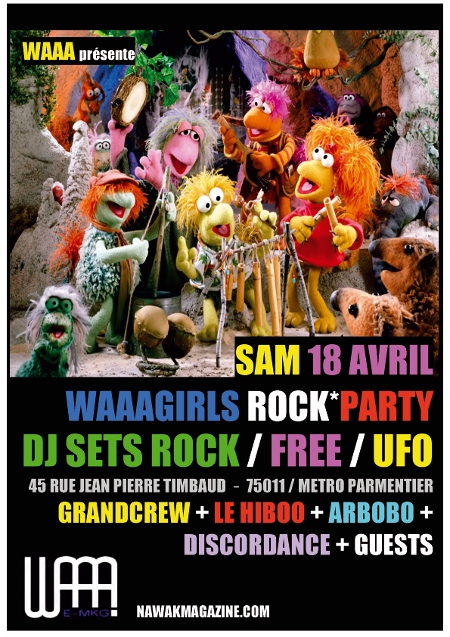 WAAAgirls rock party, feat. arbobo (samedi 18)