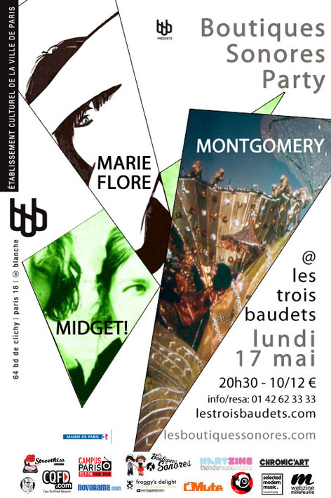 Lundi 17 aux 3 Baudets : Montgomery & Marie-Flore